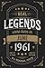 Produktbild Real Legends were born in June 1961: Vintage Birthday Notebook - Great Individual Gift for Writing Notes, Scribble and Reminders | lined | 6x9 Inch | 100 Pages