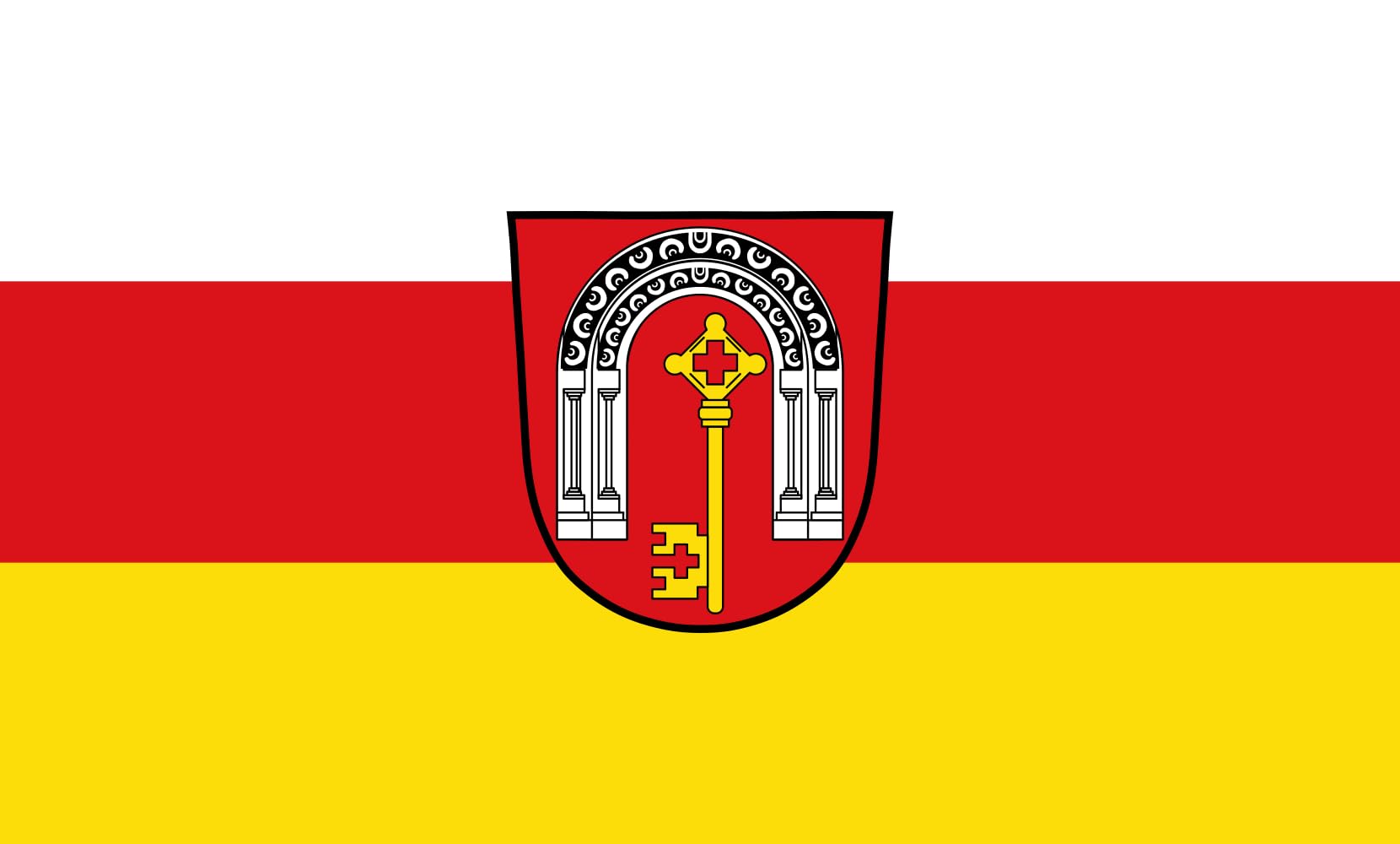 Drapeau grand format Leinach pour mât de jardin et événements