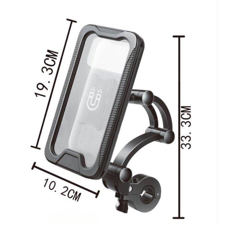Image of FKU 2025 Bike Rider Waterproof Cell Phone Holder 360 Rotation Motorcycle Phone Case Bicycle Handlebar (Waterproof Bike Rider Mobile Holder)