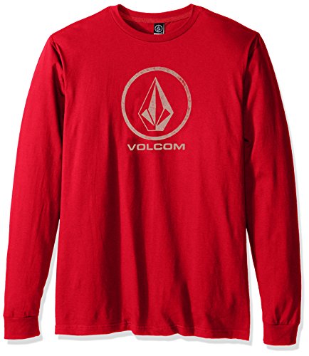 Volcom Men's Stone Logo Branded Long Sleeve T-Shirt