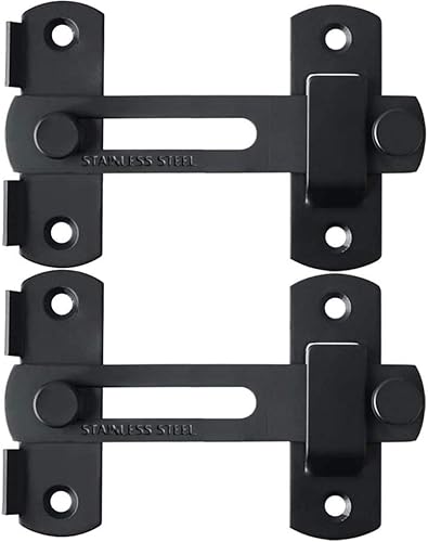 Cerradura de pestillo abatible, pestillo de barra de acero inoxidable resistente, cerrojo de seguridad para puerta del hogar, ventana, puerta,