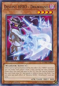 Amazon.com: Yu-Gi-Oh! - Destiny Hero - Drawhand - DANE-EN009 - Common