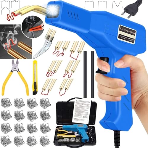 220W Soldador de Plástico, 2 en 1 Soldadura Plástico, Kit de Repara de Parachoques de...
