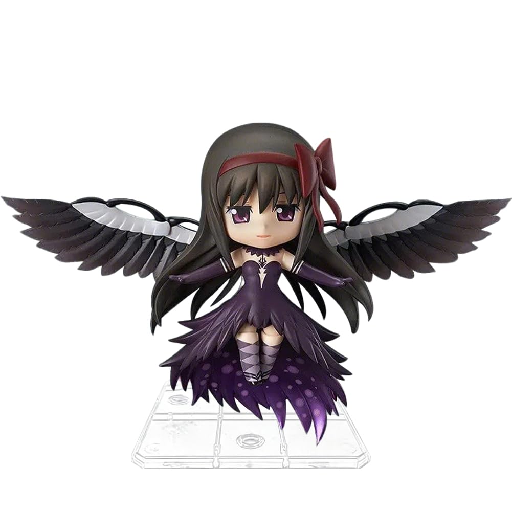 Anjinguang Anime KanameMadoka Figure Winged Madoka Kaname/Akemi Homura Action Figure Anime Girl Statue Q Model PVC Figurine Collectibles Gift 10cm