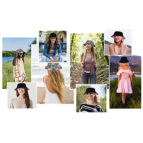 Bucket Hat For Women Men Unisex, Double-Side-Wear Reversible Sun Hat, Packable Fashion Fisherman Hat Summer Outdoor Cap #TOP6