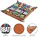 Skateboard Pattern Microfiber Leather Dice Trays Folding for RPG DND Table Games, Leather Dice Holder Storage Box Portable Folding Rolling Dice Tray, 20.5x20.5cm