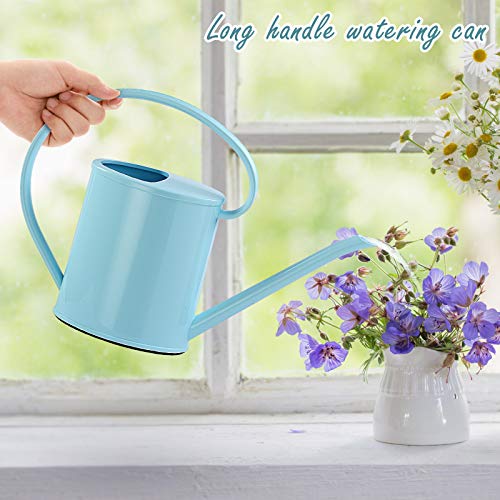1 Gallon Watering Can for Indoor Plants, Garden Watering Cans for Outdoor Plant House Flower, Modern Plant Watering Can Large Long Spout with Sprinkler Head - Image 4