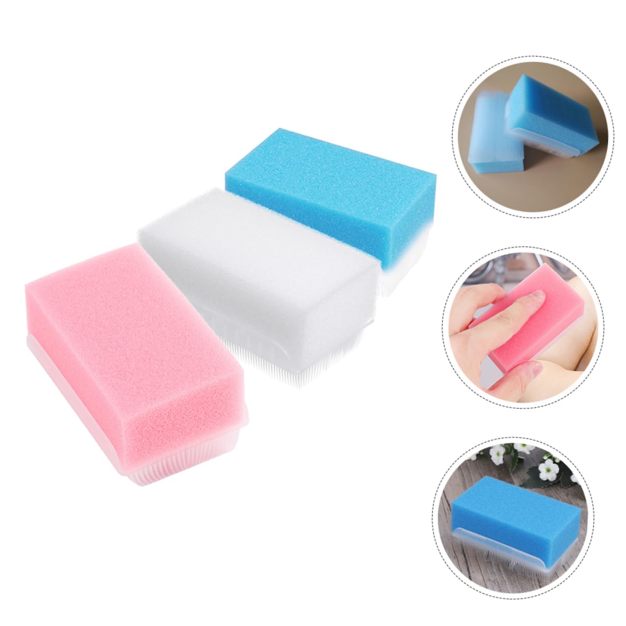 5 Set Di Spazzola Da Doccia Spazzola Da Bagno Per Neonato Pettine Spazzola Da Bagno Sensoriale Pettine E Spazzola Set Di Strumenti Per Il Bagno 3 Pezzi * 5