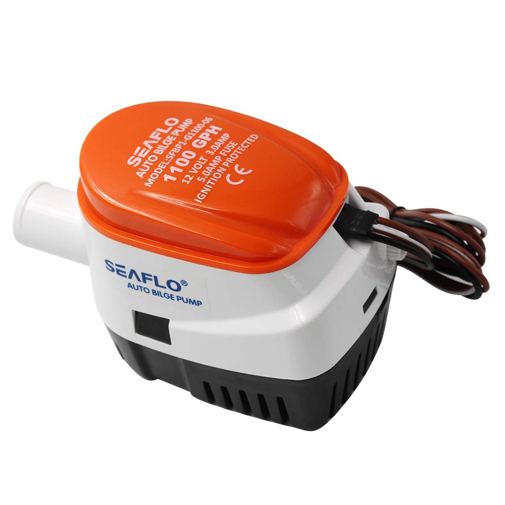 Bomba de Achique Automática B Blesiya 1100 GPH, Sumergible, Plástico, para Yates y Barcos de Pesca, 12V