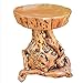 YUANYI Mesa De Madera Tronco De árbol Taburete Taburete De Teca Burl Masivo Taburete De Madera Mesa De Mesa Lateral Naturaleza Taburete De Madera Reposapiés,A