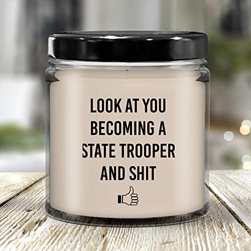 LaPomme New State Trooper Gifts Gifts for New State Trooper State Trooper Candle State Trooper State Trooper Graduation Gifts New State Trooper