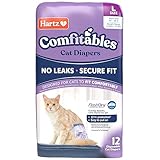 Hartz Comfitables Cat Diapers, Size L 12 Count, Comfortable & Secure Fit, Easy to Put On