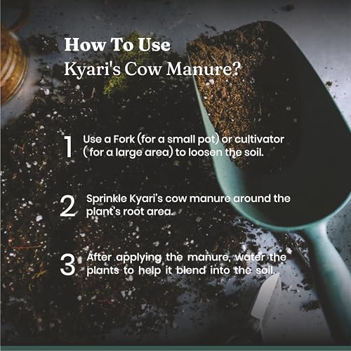 Image of Kyari Cow Dung Manure 10kg for Plants - Organic Gobar Khad Fertilizer