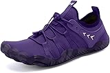 Hike Footwear Caspian Adventure HF - Outdoor Non - Slip Barefoot Shoes, Wide Toe Box, Lghtweight and Breathable Quick Dry Footwear Unisex Purple