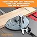 POWERTEC Universal Table Saw Miter Gauge and Aluminum Miter Bar, 27 Angle Stops Miter Gauge, Works w/Table Saws, Band Saw, Router Table (71142)