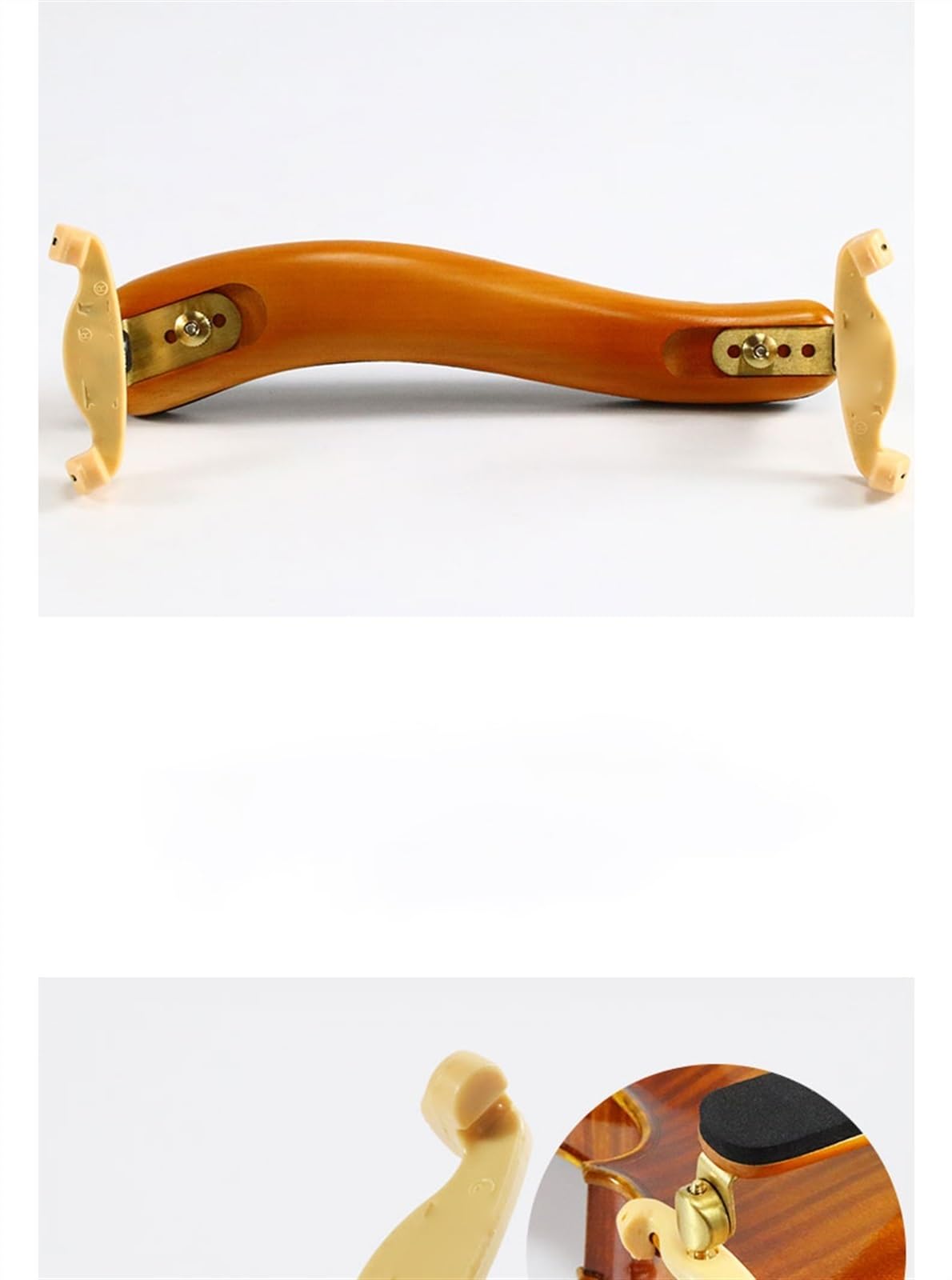 Reposapiés Para Violín, Almohadilla Profesional Para Reposamuñecas, Soporte De Violín De Madera, Ancho Y Altura Ajustable, Accesorios Para Violín (Color : 3/4-4/4)
