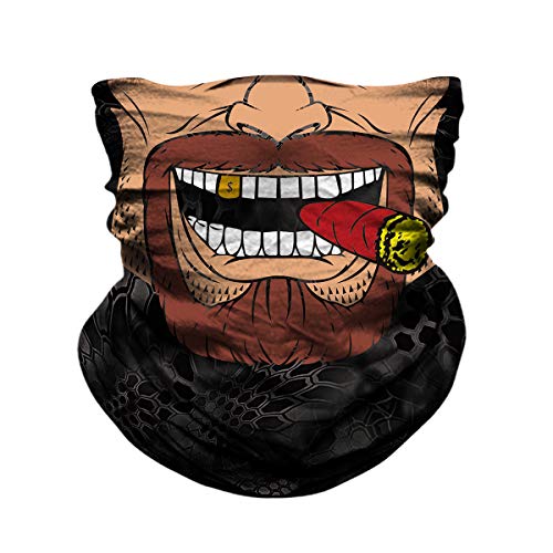 Image of JOEYOUNG Skull Face Mask UV Sun Dust Neck Gaiter Bandana Headwear Motorcycle