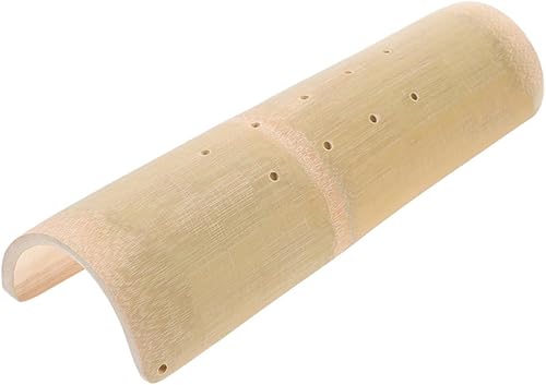 ULDIGI Almohadas de bambú Almohada anti estrés Almohada de tronco Almohada de espalda para almohada de cuello de madera Almohada de cuello rígido