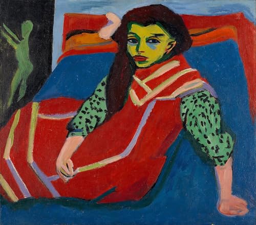 Peinture de Ernst Ludwig Kirchner affiche abstraite et moderne pour décoration murale 60x90