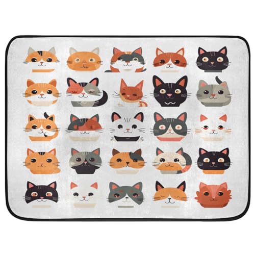 Tapis enfant chat antidérapant idéal pour chambre et salon - 3