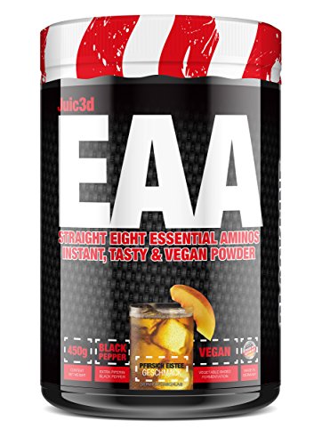 sinob Juic3d EAA Pulver (Mango Maracuja) 1 x 450g. Extrem Lecker, Sofort Löslich & Vegan. 8 Essentielle Aminosäuren In Reinform bei rückstandsloser Auflösung (kein Premix) Cover