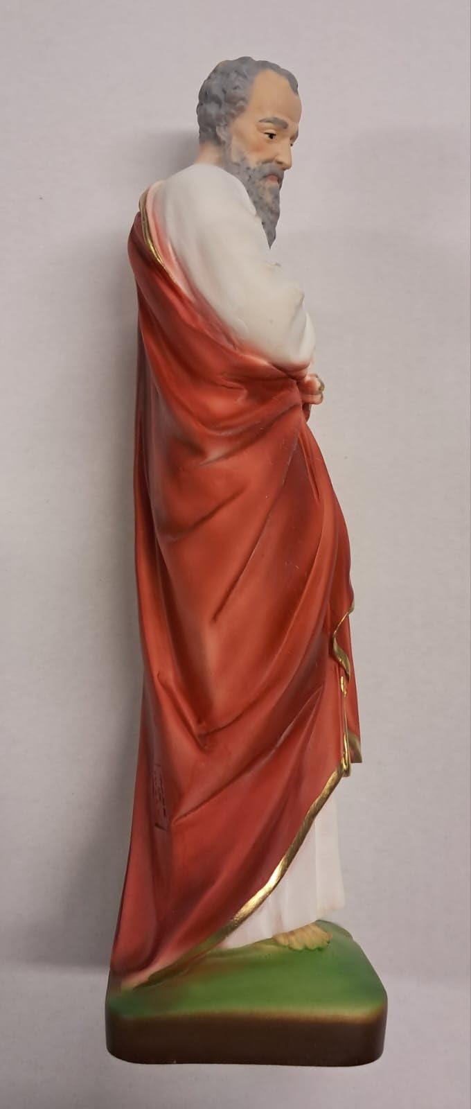 Generico ArteSacraCaravaggio Statua di San Paolo cm 30 (11,81 inches) in marmo resina piena decorata a mano di produzione artigianale italiana