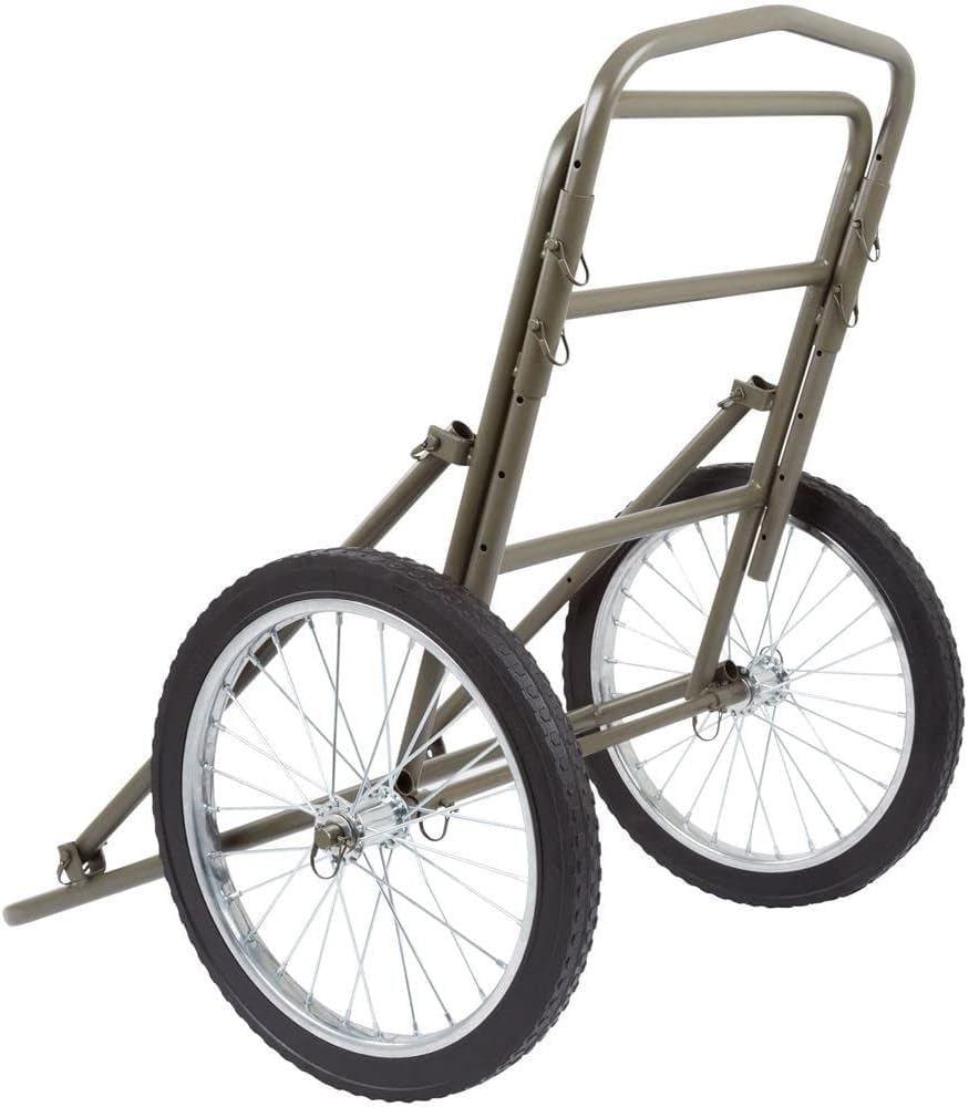 THUNDERBAY Folding Deer Game Cart, Heavy Duty Big Game Deer Hauler Cart 750lbs Capacity for Luggage Firewood Deer Animal