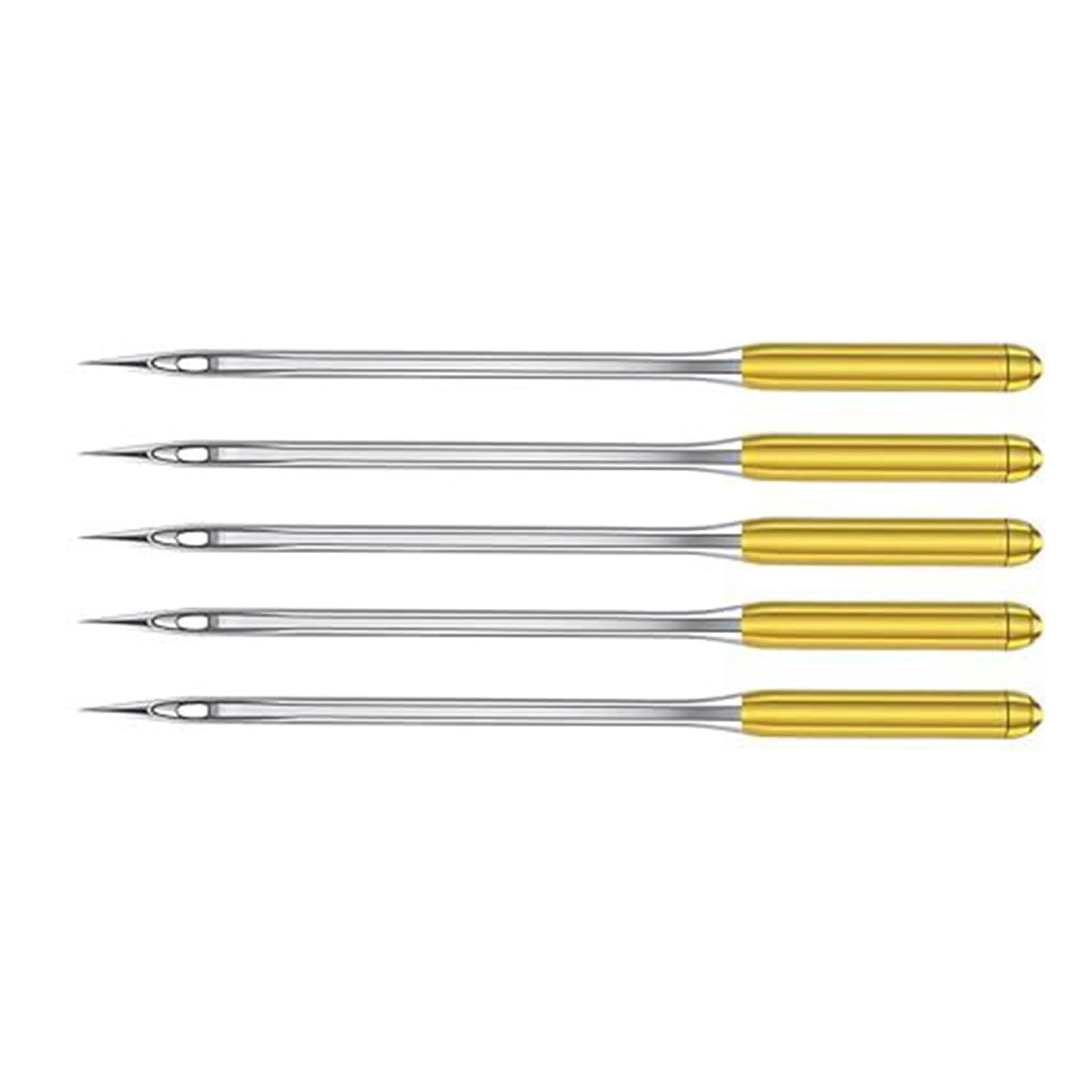 NEWFT 5Pcs Domestic Sewing Machine Needle for Stretch Fabric Regular Point Needle for Domestic Sewing Machines Accessories Regular Point