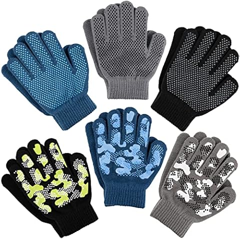 Zelda Matilda Magic Knit Kids Stretch Gloves - Winter Gloves for Kids Extra Strong Grips 3pack Cover