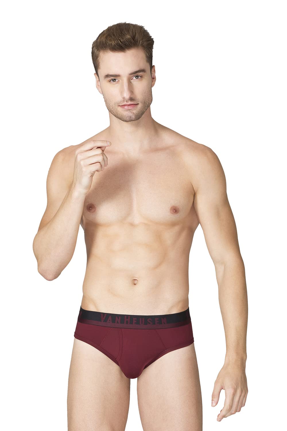 van heusen Men's Cotton Microfibre Classic Regular Solid Briefs-picture-42