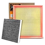 Cabin Engine Air Filter with Activated Carbon Kit for Toyota Tacoma V6 3.5L (2016-2023), Replaces
