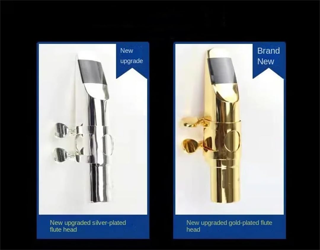 Saxofón alto tenor soprano profesional chapado en metal, accesorios Tenor5