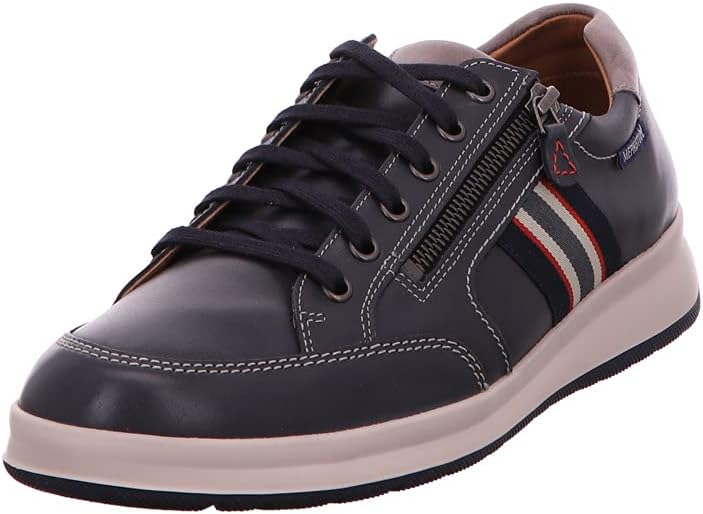 Sneakers alte da uomo in pelle blu