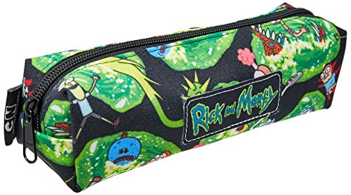 Estojo Soft Rick and Morty 2 5 x 20 x 5, 1 Compartimento, Dermiwil 52149, Preto