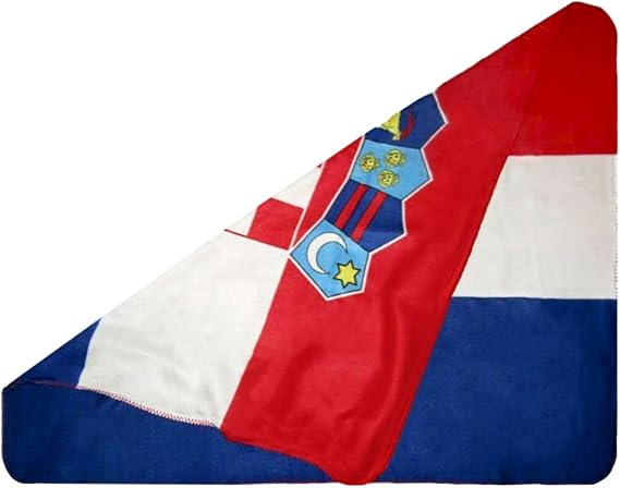 Croatia Flag Fleece Blanket 50x60 Croatian Travel Throw Cover