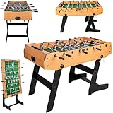 HLC 4FT 折りたたみ サッカー テーブル フーズボール サッカー 室内 ゲームテーブル 子供 スポーツ楽しい