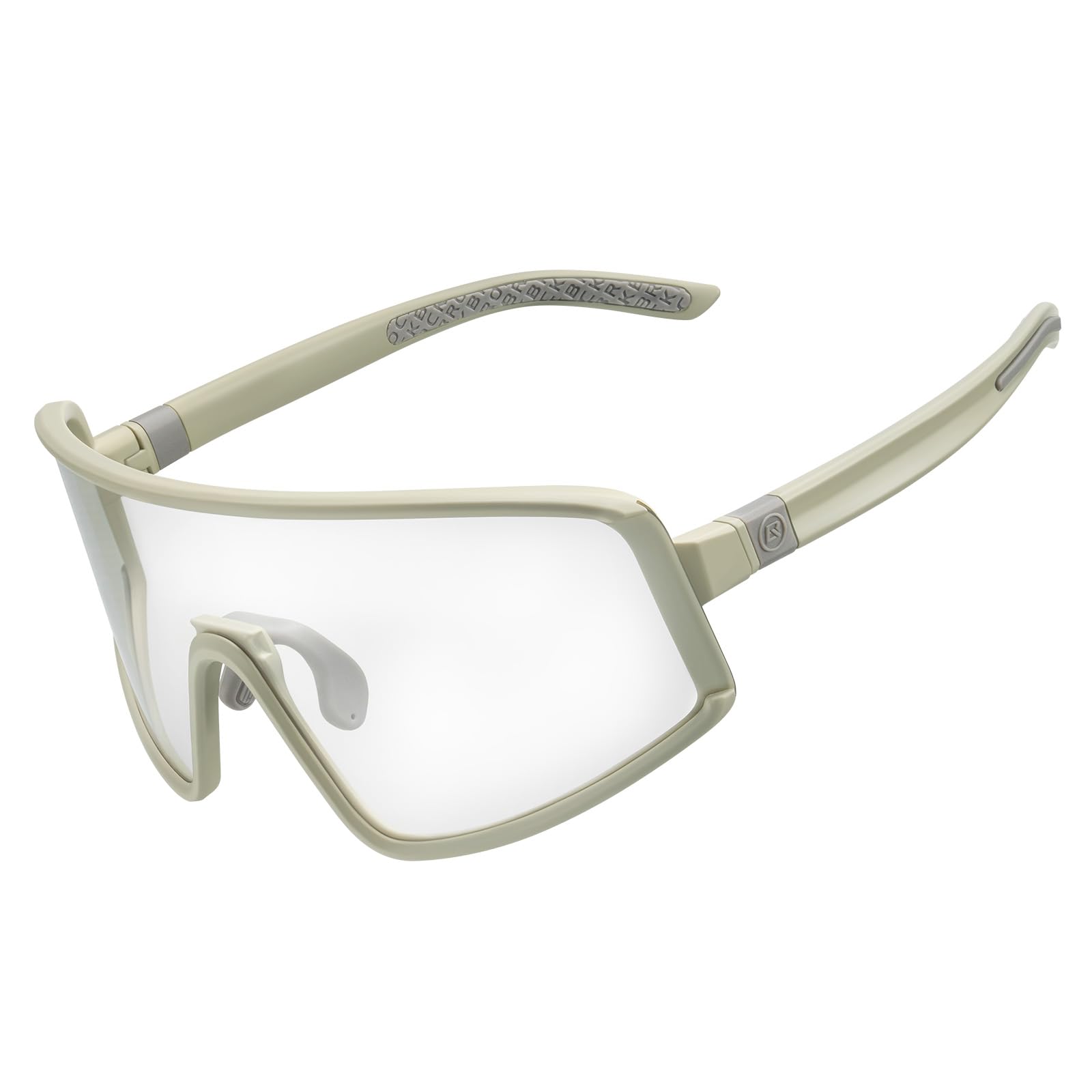 ROCKBROS Photochromic Cycling Sunglasses UV400 Transparent TR90 Frame Fashion Windproof for Running, Fishing, Golf