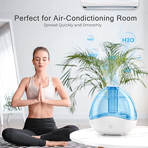 Cool Mist Humidifiers For Bedroom Large Room, Lerat Baby Humidifier With Night Light For Nursery, Auto Shut-Off & Quiet Operation Humidifier For Plants, Air Ultrasonic For Pets, Indoor, Home, Office #TOP6