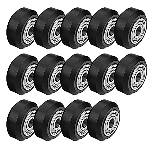 Lysee 3D Printer Parts & Accessories - 13Pcs POM Pulley, Idler Pulley with Bearing 5mm Bore, Suitable for CNC 3D Printer Accessories - (Color: Black)