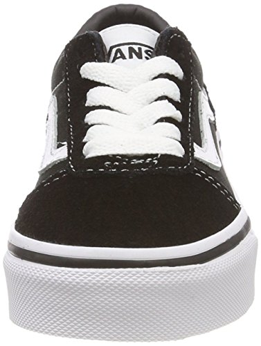 Vans Unisex Kids' Ward Low-Top Sneakers, (Suede/Canvas) Black/White Iju, 3.5 UK 3.5 UK