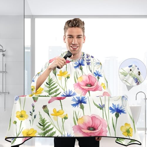 Capa para corte de cabello impermeable Qilmy 65 x 55 in miniatura 5