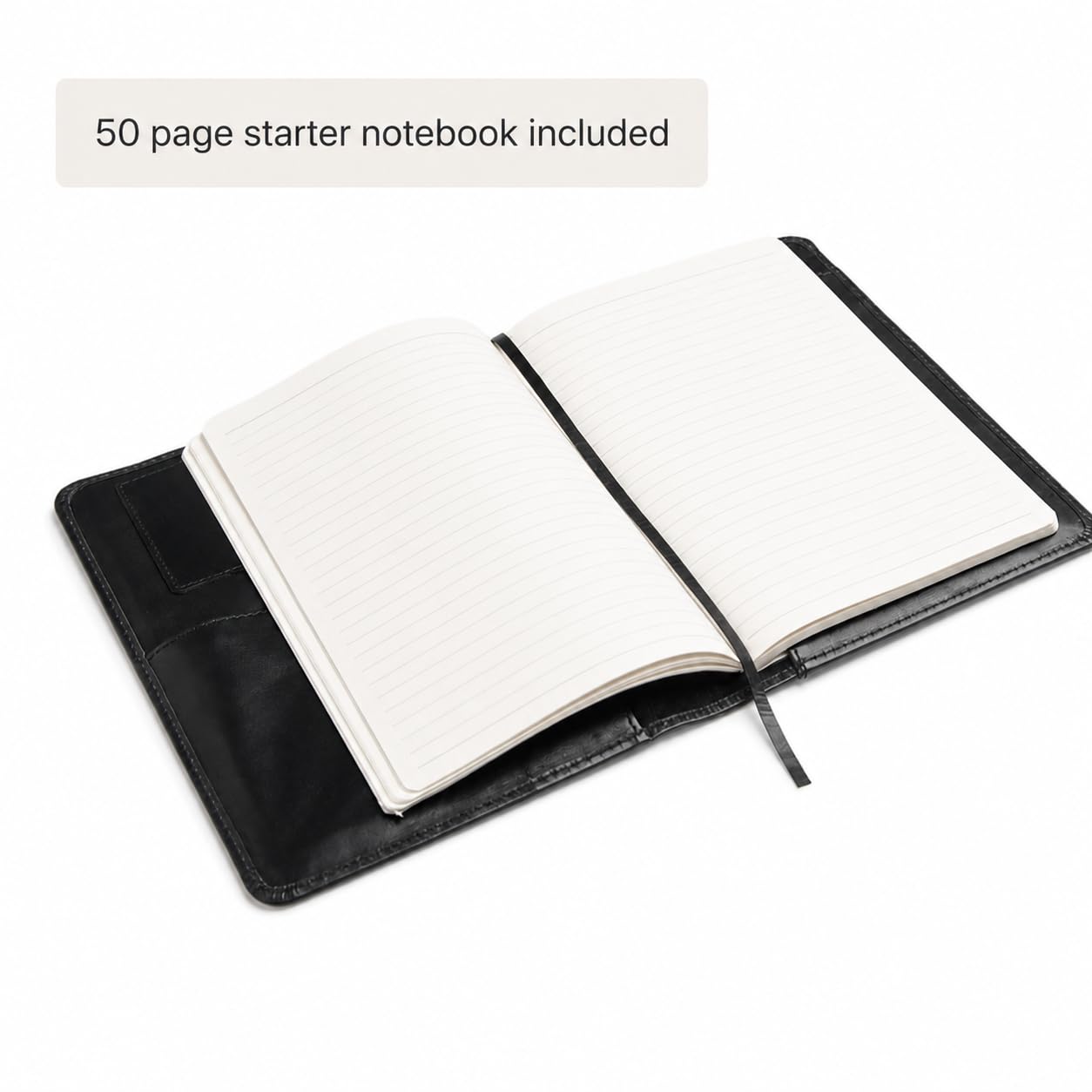 Theodore Carnet de Notes en Cuir - Compatible A5 & Moleskine L (14x23 cm) - Idéal Voyage, Organisation, Prise de Notes