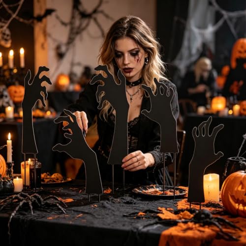 Hand Silhouette Signs Terrifying Theme Graveyard Decorations for Halloween - image 5