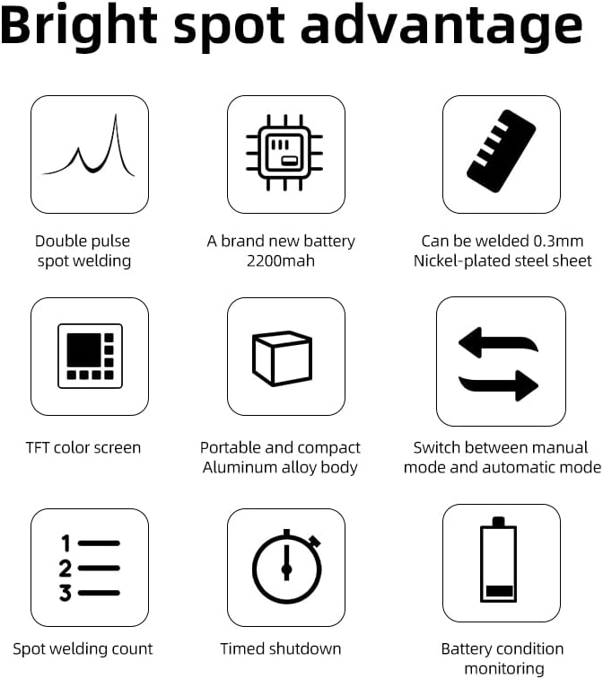 Upgraded DT66 11 Gears Battery Spot Welder Adjustable Mini Portable Handheld Digital Display Spot Welding Machine Automatic Manu