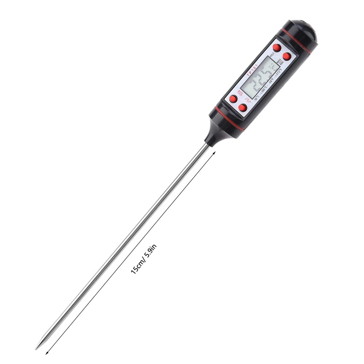 Termómetro Digital para Carne de Barbacoa, termómetro de sonda de Lectura instantánea, medir la Temperatura de los Alimentos, como bistec, Pescado, Carne, Sopa, etc.