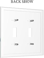 Vista 4 de Placa de pared de tortugas marinas, hierba oceánica, medusas, peces y algas marinas, placa de pared de doble palanca, cubierta de interruptor de luz