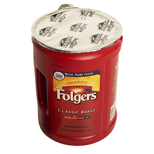 Image of Folgers Classic Medium Roast Coffee, 5-Pack of 48 Ounce Cans