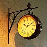 Vergessen Sie den ärgerlichen Ticking-Sound - die stille Outdoor-Wanduhr nimmt Qualitätsübung an, um sicherzustellen, dass er die Menschen nicht um Sie herum stören wird, und Sie werden niemals das tickende Klang wie eine andere exquisite Uhr hören. Außerdem ist diese Uhr eine ausgezeichnete Wahl für Ihre Innendekoration.