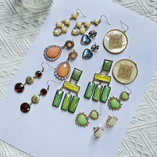 QTMY Zinc Jewelry Earrings for Women,30 pcs Earrings Unique Gift Fashion Accessories Bundle for Women 6