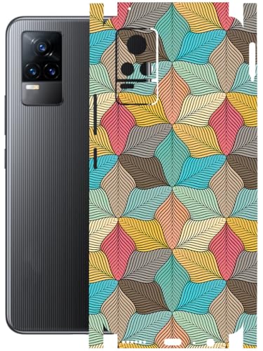Image of AtOdds - Full Body Back Screen Guard Protector Film - Lamination Wrap Skin Sticker Compatible with VIVO Y73 | Scratchproof Matte Finish (Autumn)
